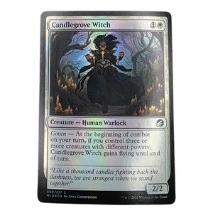 🎇Holographic Magic The Gathering Mystical Witch Trading Card